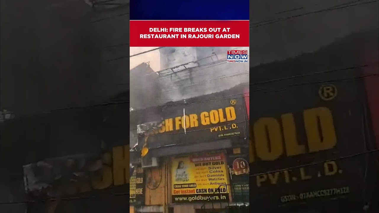 Fire Breaks Out At A Restaurant In Rajouri Garden Area Of Delhi; Ten Fire Tenders On Spot #shorts