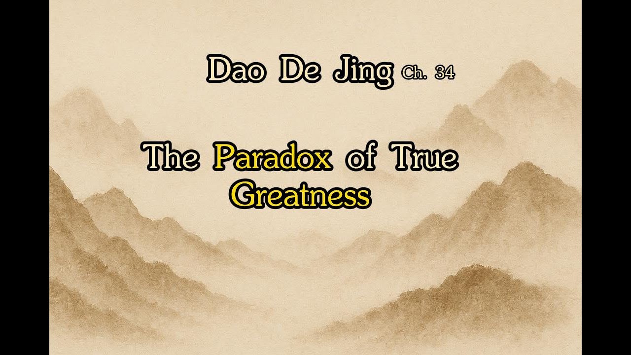 Tao Te Ching 34 Explained: Water Leadership, Non-Possession, Wu Wei (Laozi Guide)