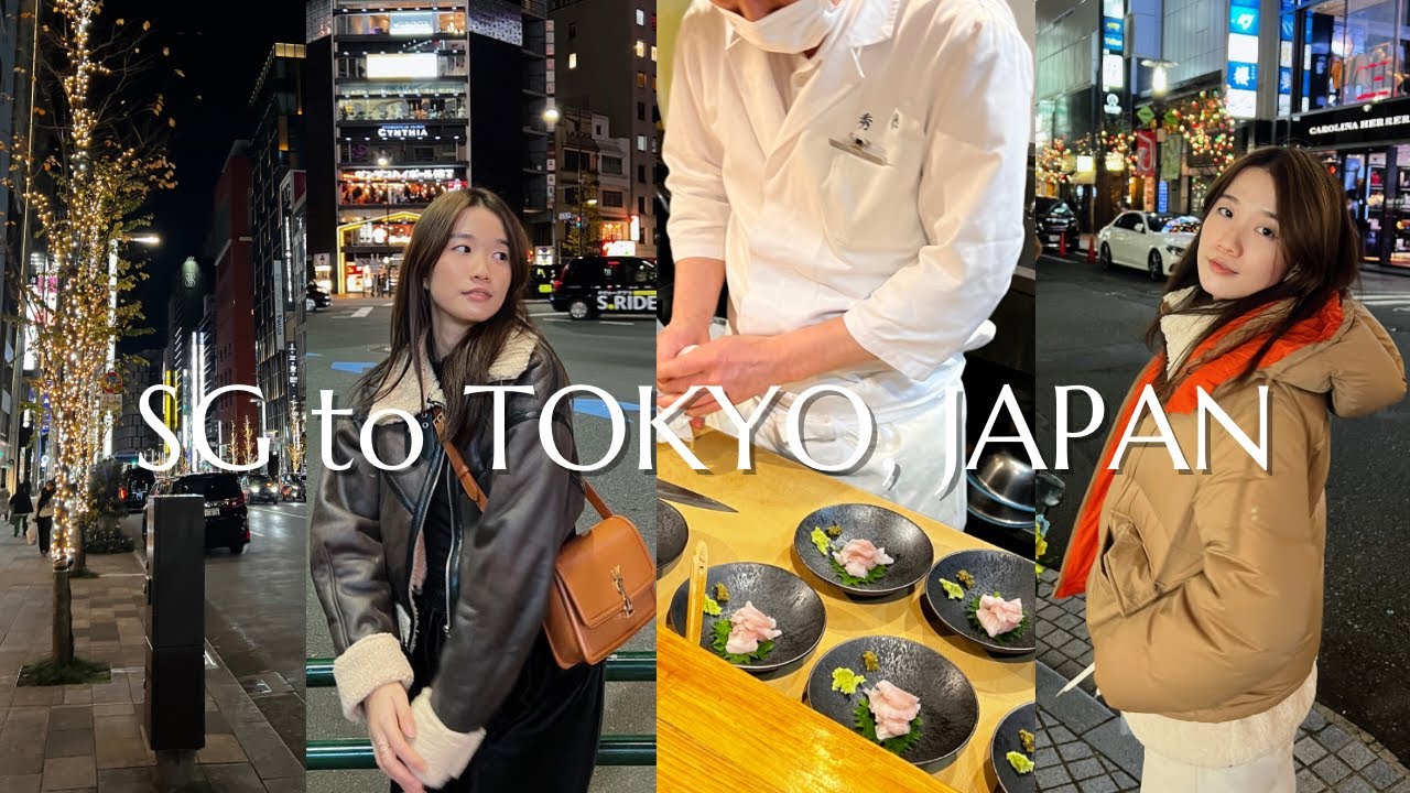 SG to TOKYO JAPAN vlog: what to do/eat in tokyo & where to go/shop, shinjuku and ginza area