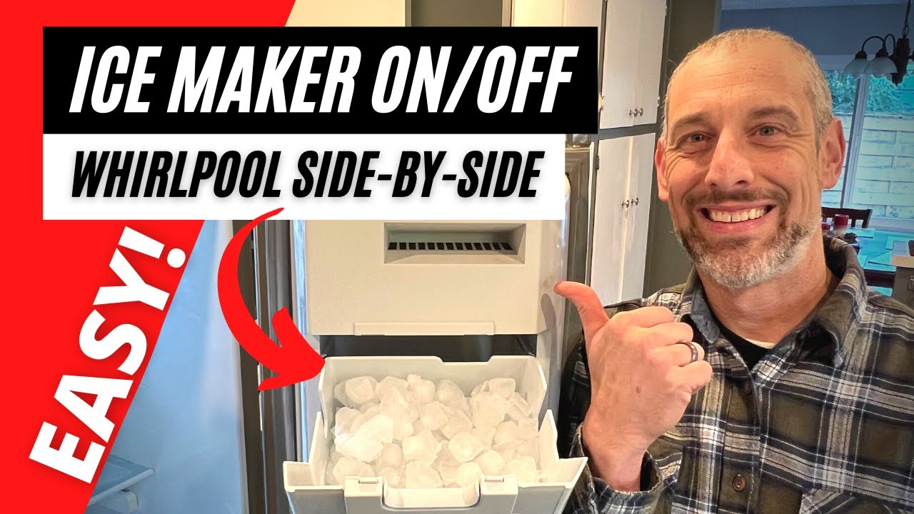 Включение/выключение льдогенератора &mdash; холодильник Whirlpool Side-by-Side