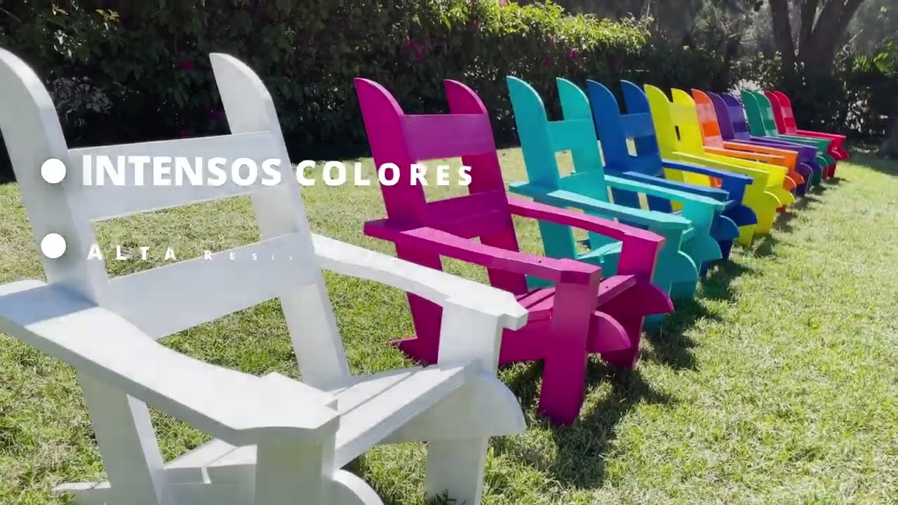 Logra colores intensos para muebles de madera al exterior