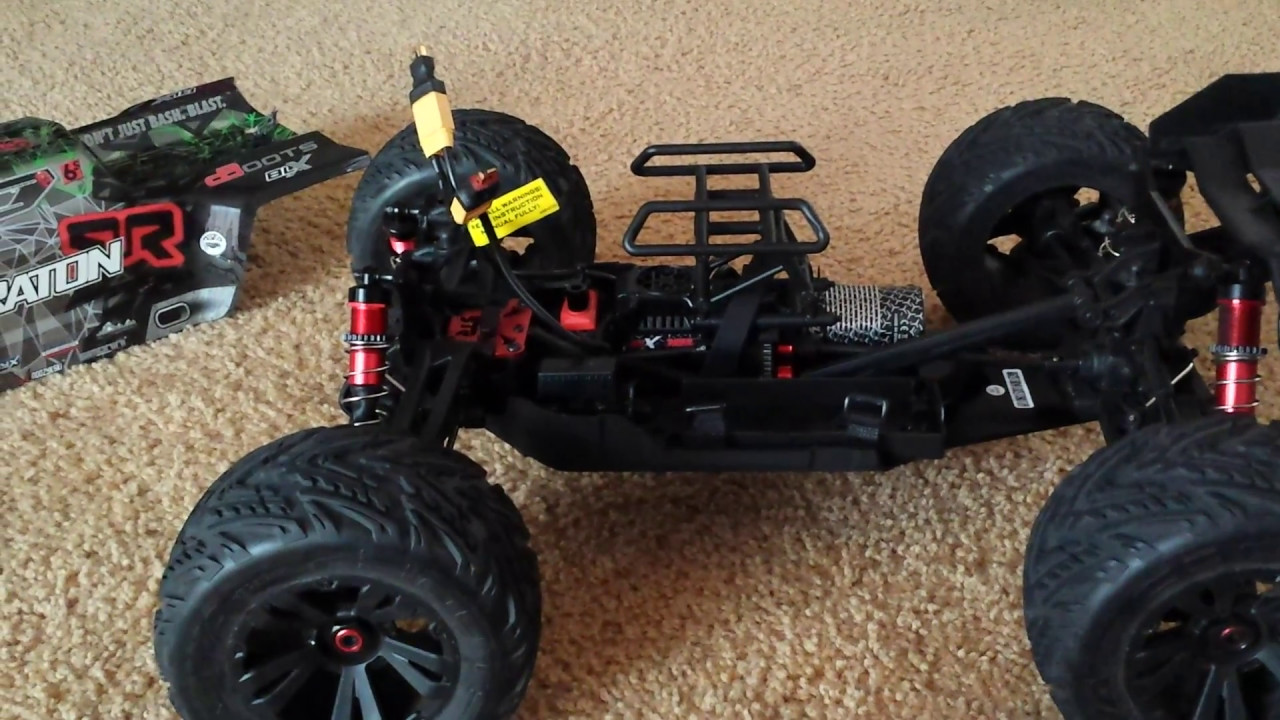 ARRMA KRATON V2 quick battery tray adjustment