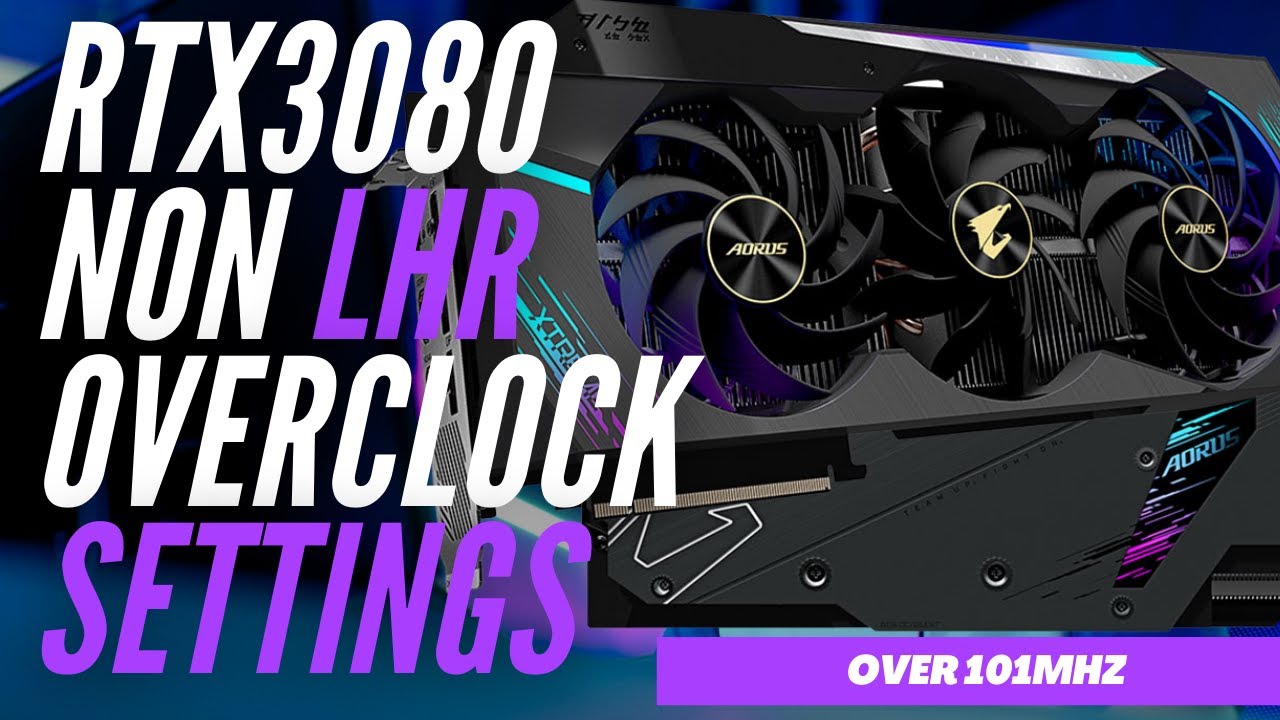 RTX3080 Non LHR card Hiveos Overclock Settings