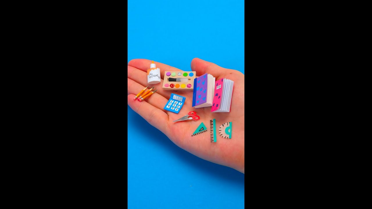 Cute Mini School Supplies 🎒📏 DIY Back to School Crafts 😍✨ 
