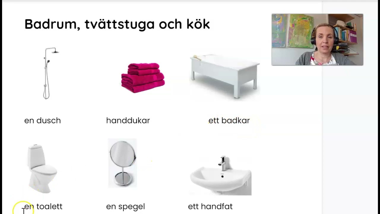 Badrum, tvättstug och kök