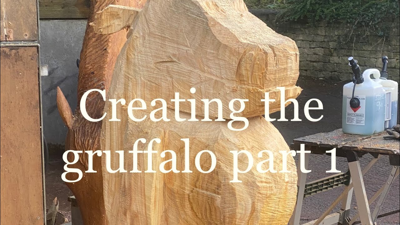 Carving a Gruffalo.
