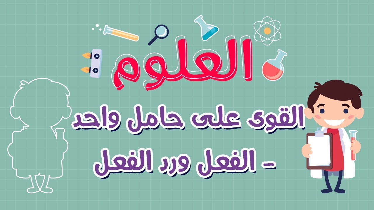 العلوم | القوى على حامل واحد - الفعل ورد الفعل