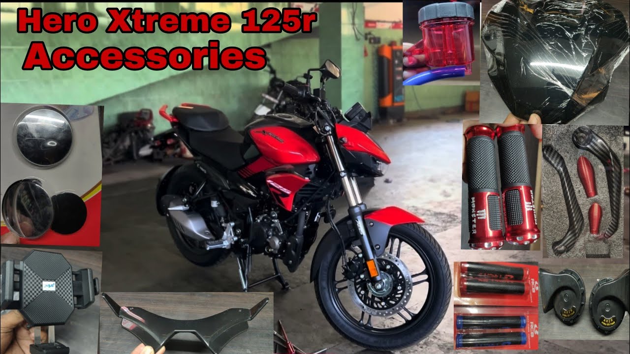 Hero Xtreme 125r new accessories available| modification accessories for Xtreme 125r