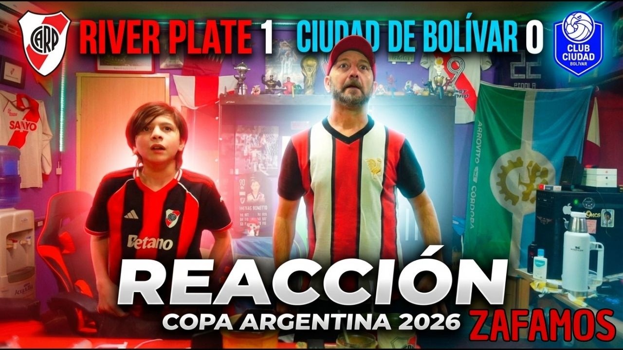 RIVER PLATE 1 vs CIUDAD DE BOLIVAR 0 -  Reacciones de Hinchas de River - COPA ARGENTINA 2026