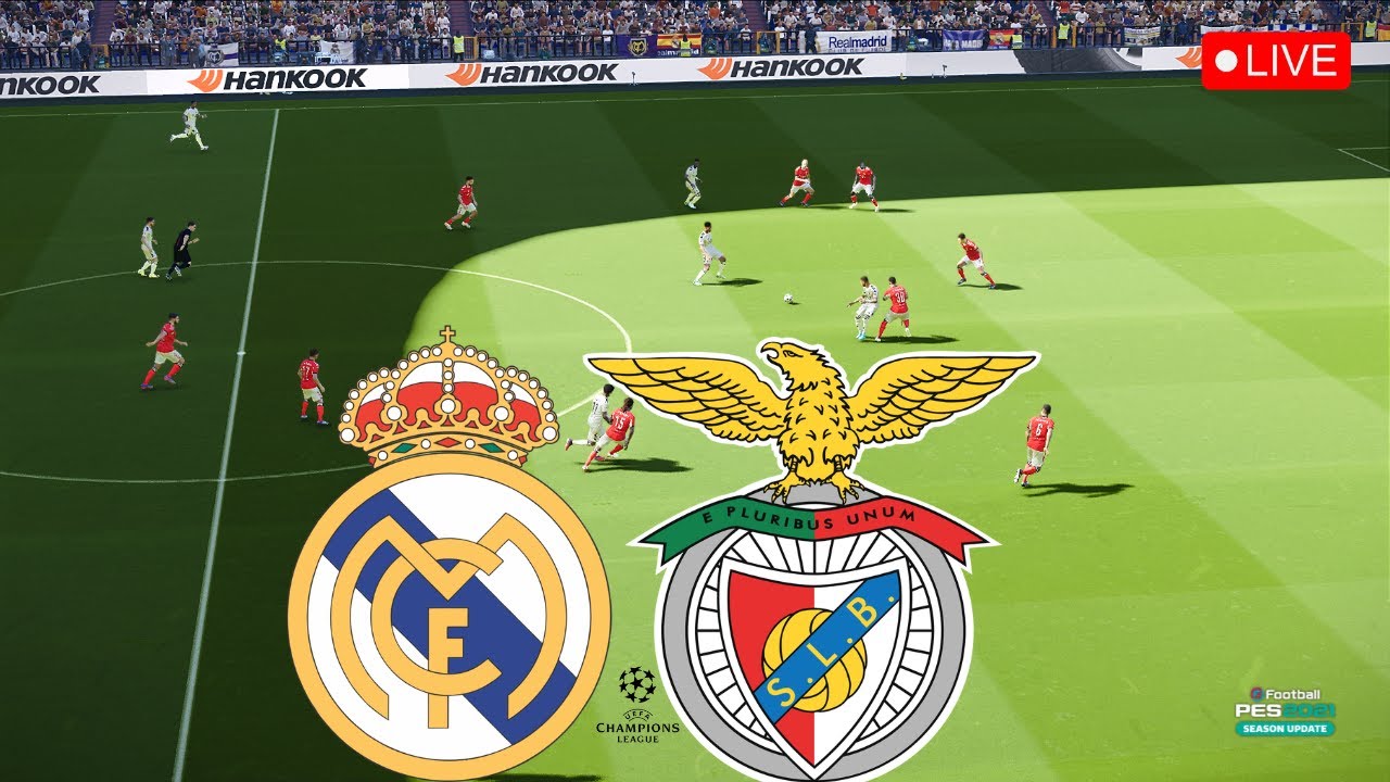 Real Madrid vs Benfica • Champions League 2025/26 • PES 21 Match Simulation