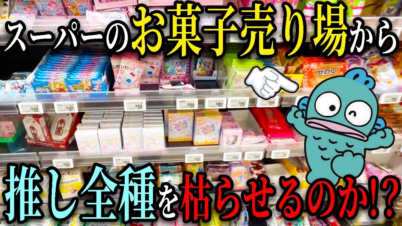 スーパーにあるサンリオお菓子全種類買ったら、まさかの結末に!?【開封動画】