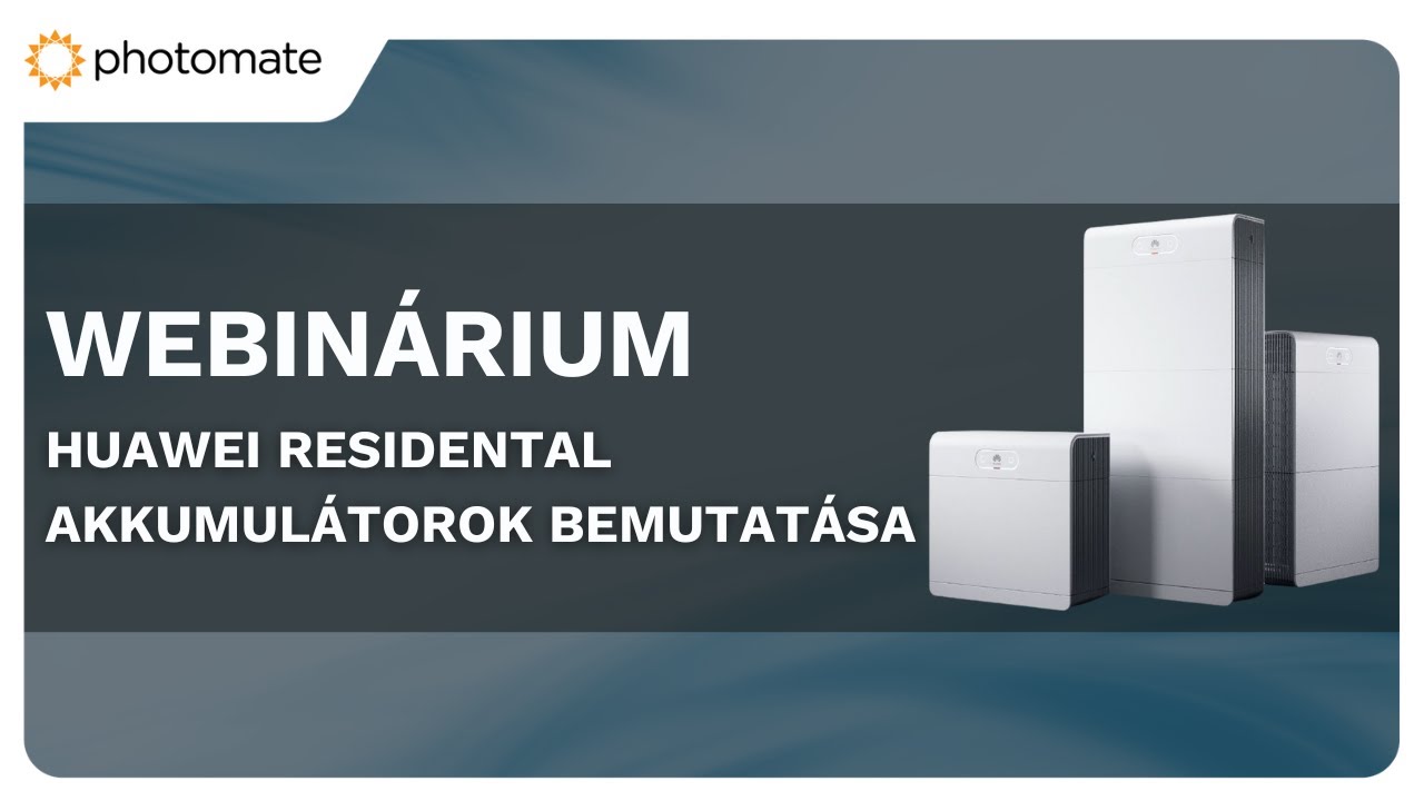 Huawei Residental akkumulátorok bemutatása
