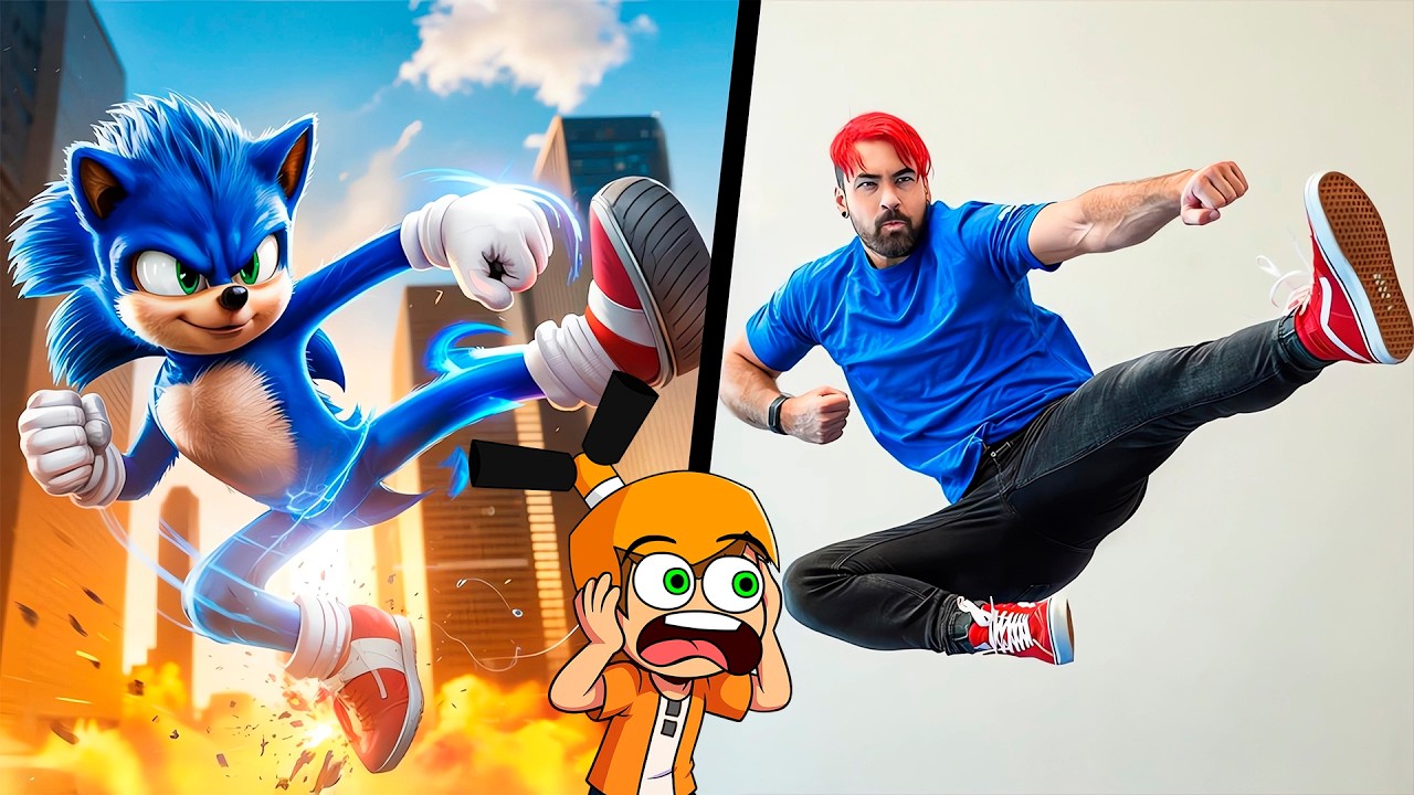 ¡Probando acrobacias de Sonic The Hedgehog 3 en la vida real! I Palmita REACCIONA