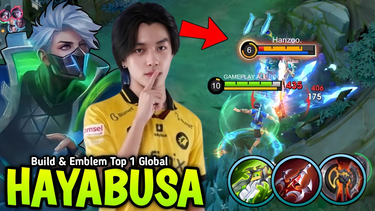 THANK YOU ONIC KAIRI FOR HAYABUSA NEW 1 SHOT BUILD FROM MPL S15 - BUILD TOP 1 GLOBAL HAYABUSA