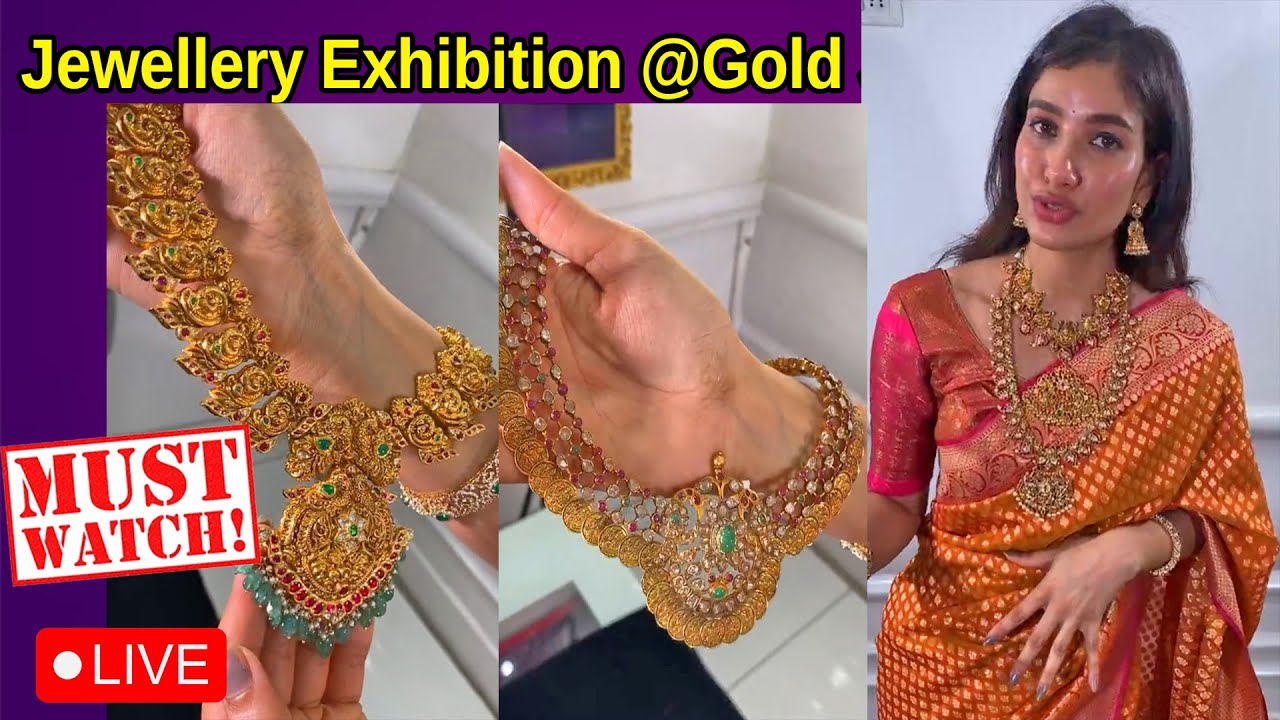Jewellery Exhibition | Nakshi Gold Jewellery From Manjula Jewels |  @brideessentials ​#diamonds