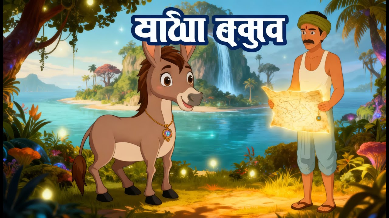 जादुई टापू और बोलने वाला गधा हिंदी कहानी | Moral Story In Hindi Jadui Kahaniya | जादुई cartoon -