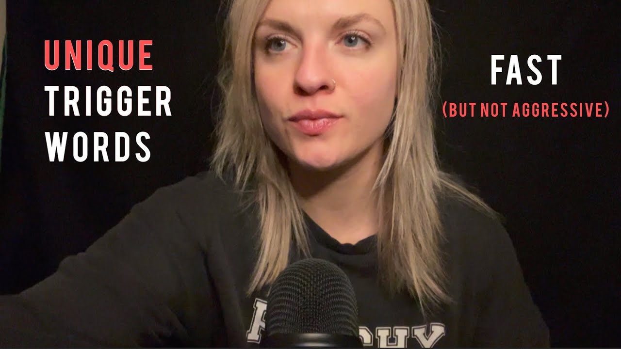 🗣ASMR: FAST BUT NOT AGGRESSIVE UNIQUE TRIGGER WORDS | close whispers, hand sounds, visual triggers