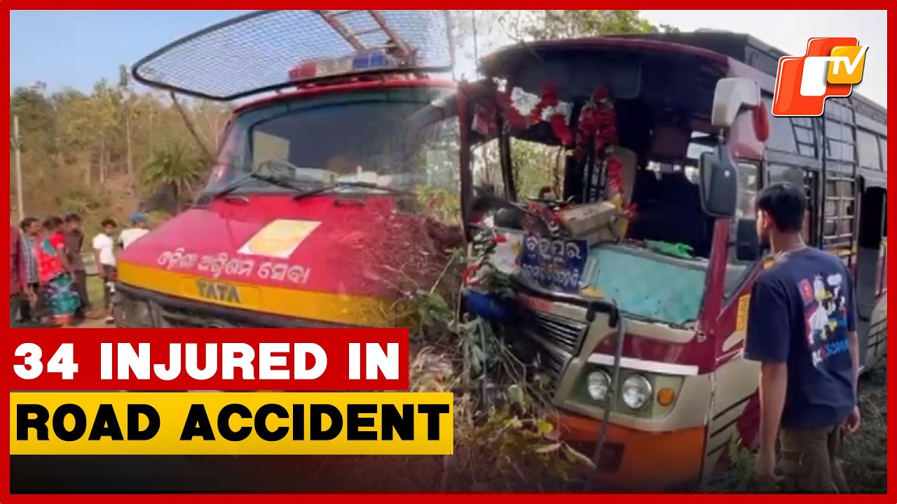 Passenger Bus Skids Off Road In Gajapati; 34 Injured