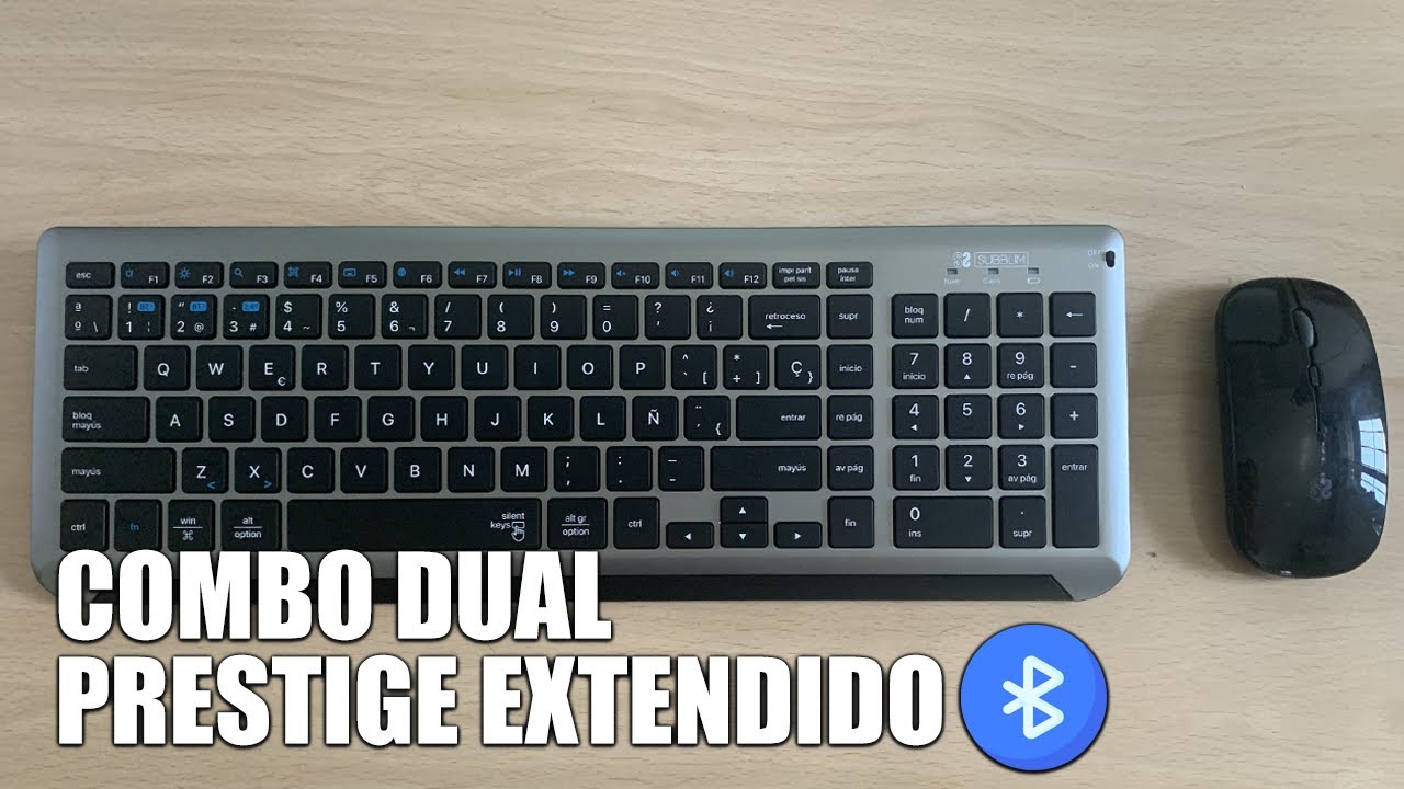 TECLADO COMBO DUAL PRESTIGE EXTENDIDO DE SUBBLIM (RATÓN Y TECLADO)