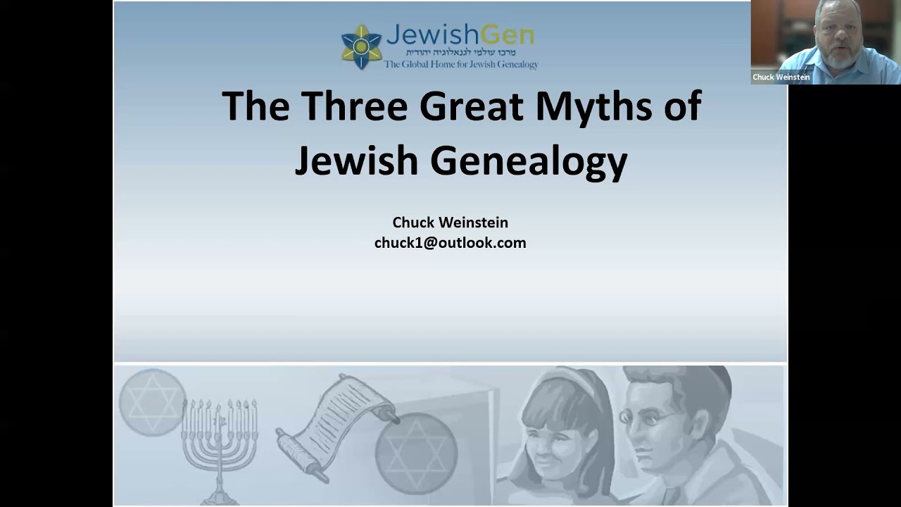 JewishGen Talks: The Three Great Myths of Jewish Genealogy