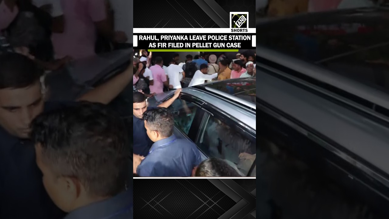 Rahul, Priyanka Gandhi Leave Police Station After FIR Filed in Sahil Lochav Pellet Injury Case