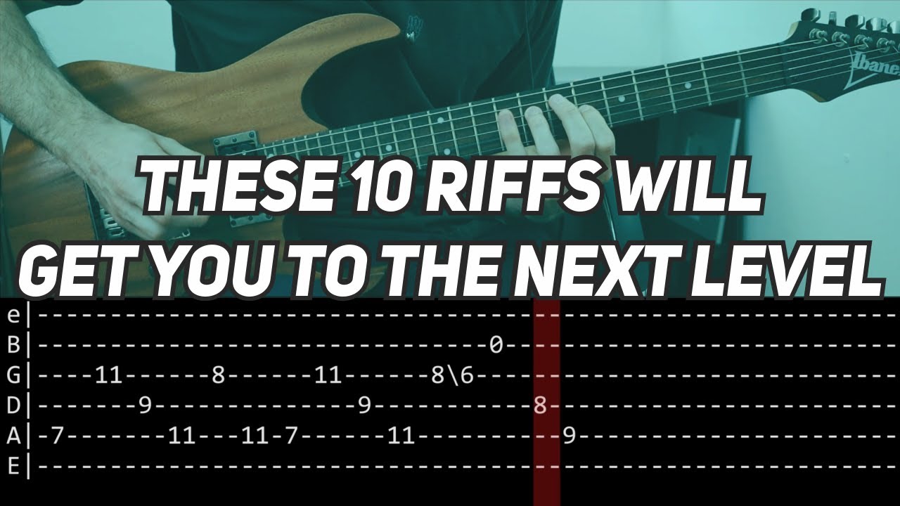 These 10 CHON Riffs Will Definitely Improve Your Guitar Skills (slow with TAB)