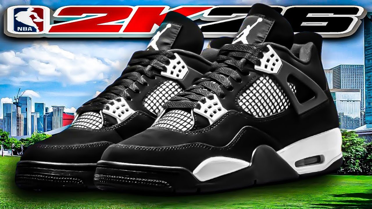 HOW TO MAKE Air Jordan 4 &ldquo;White Thunder&rdquo; In NBA 2K26 Shoe Creator 