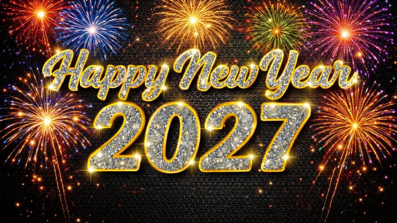 Happy New Year 2027 Countdown in 4k Ultra HD | New Year Song | clock Animation | Festive Animation ✨