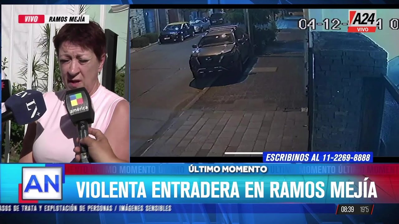 🚨 VIOLENTA ENTRADERA EN RAMOS MEJÍA: CUATRO DELINCUENTES ARMADOS ENTRARON A UNA CASA