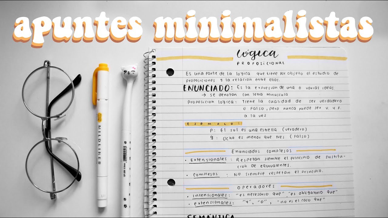 CÓMO HACER APUNTES BONITOS y RÁPIDOS  | minimal | sofiapricot