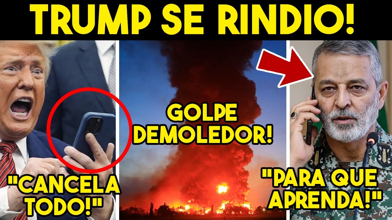 DE ULTIMA HORA! TRUMP NO AGUANTO, IRAN LO HUNDE EN HORAS. EU CANCELA 4T4QU3. ADIOS