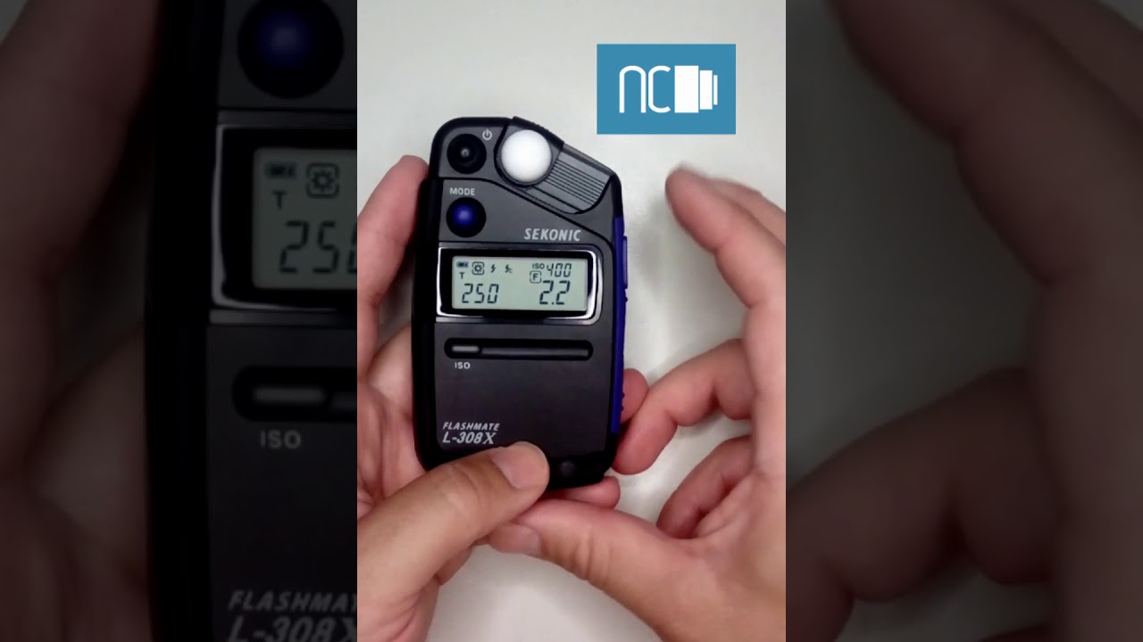 Video explicativo del uso de un fotómetro, flashímetro y luxómetro Sekonic L- 308 x