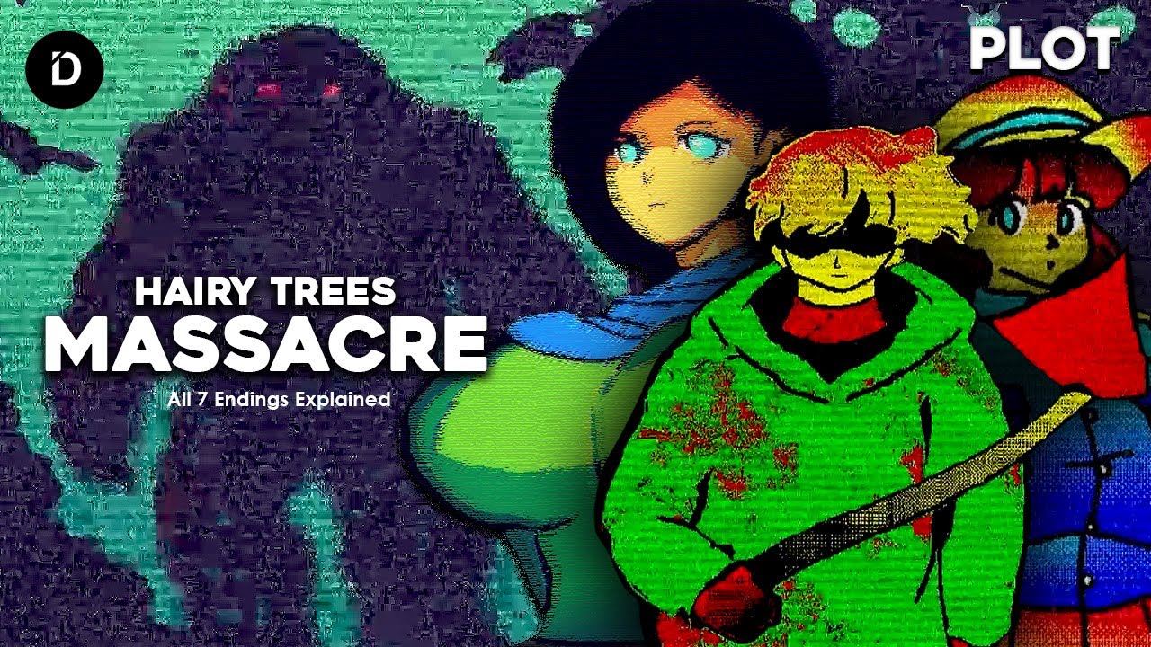 PLOT: Hutan Perkemahan Berdarah (Cerita Game Hairy Trees Massacre + All 7 Endings & Penjelasan)