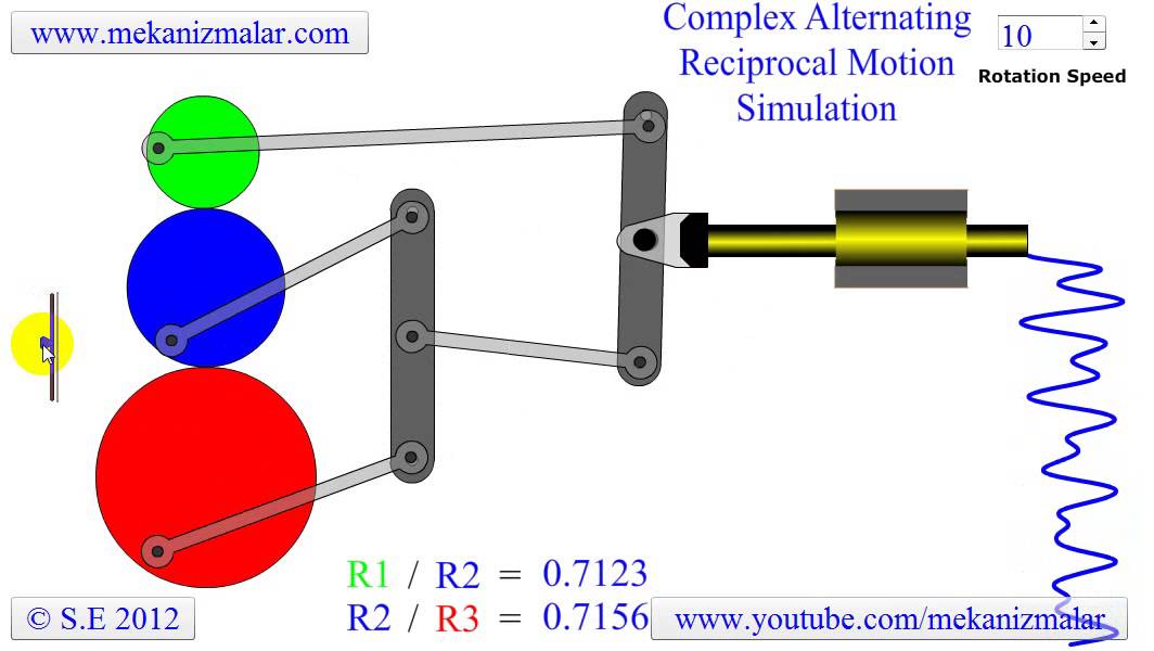 Complex Alternating Reciprocal Motion Simulation