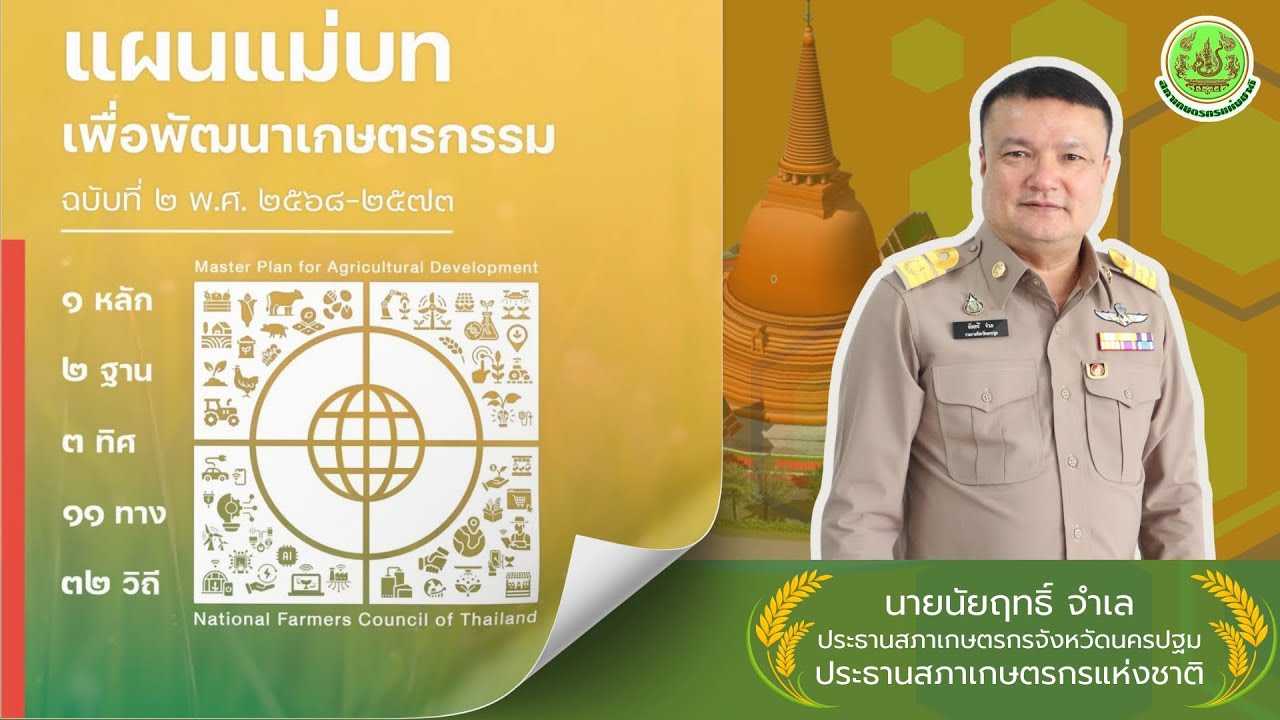 แผนแม่บทเพื่อพัฒนาเกษตรกรรม ฉบับที่ 2 (พ.ศ. 2568 - 2573) โดยสภาเกษตกรแห่งชาติ และสภาเกษตรกรจังหวัด