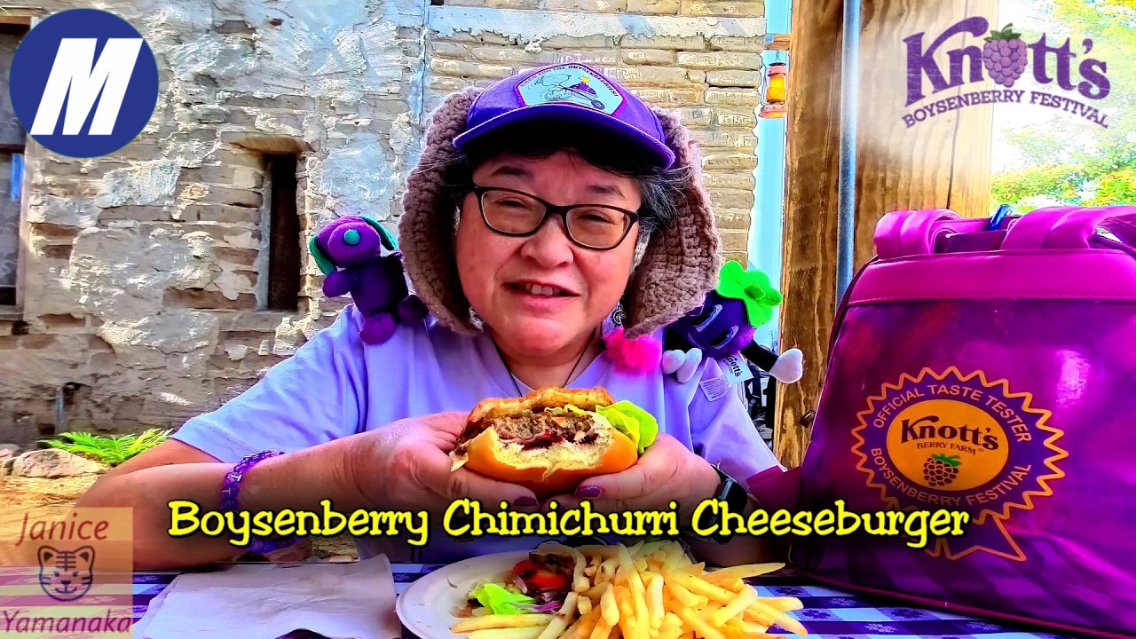 Boysenberry Chimichurri Cheeseburger at Sutter's Grill: 2026 Knott's Boysenberry Festival