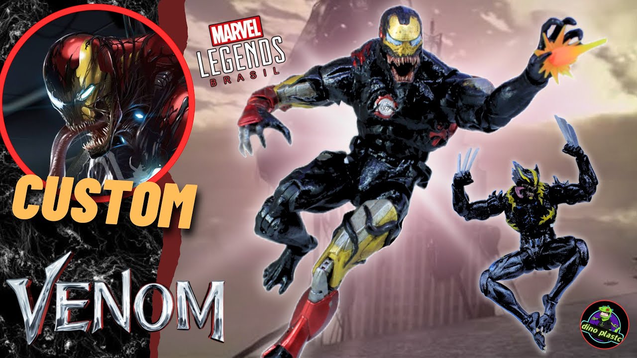 Custom Venom Ironman Marvel Legends!!!!! #custom #marvellegends
