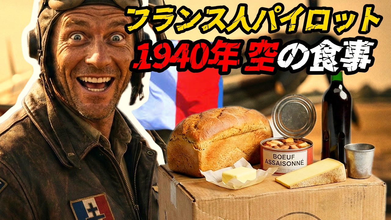 フランス空軍パイロット ― 1940年 空の上の食事とは？