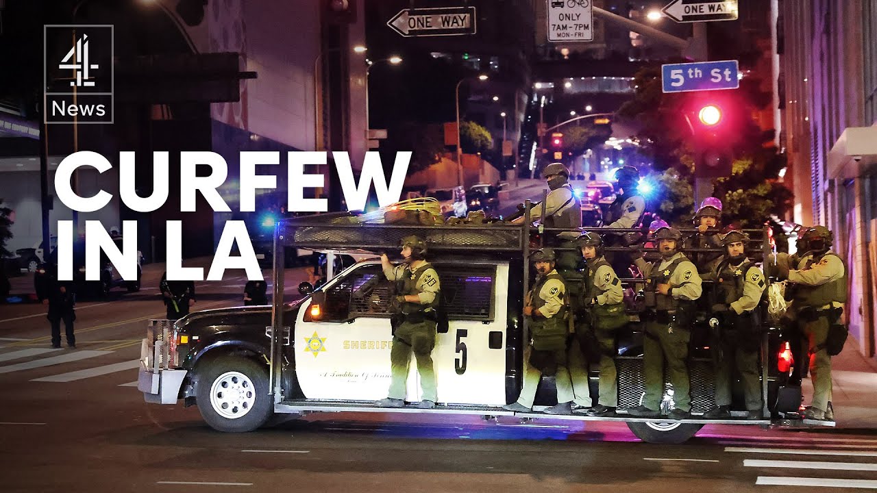 LA protests: police make mass arrests as city imposes curfew - Day 5