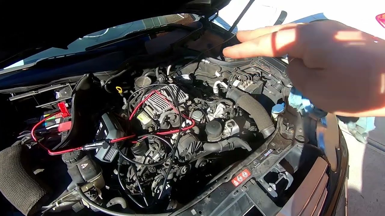 2008 Mercedes CLK350 M272 Locked Engine Start Attempt.