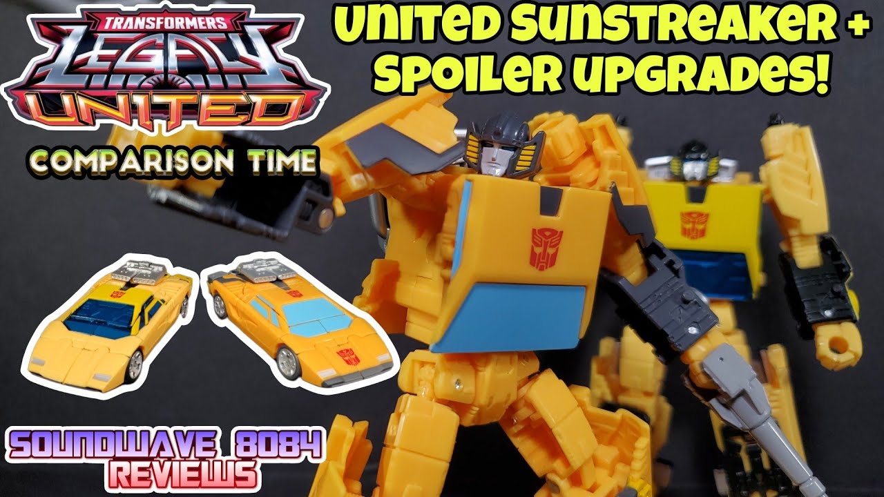 Transformers Legacy United Sunstreaker + улучшения — сравнение времени обзора