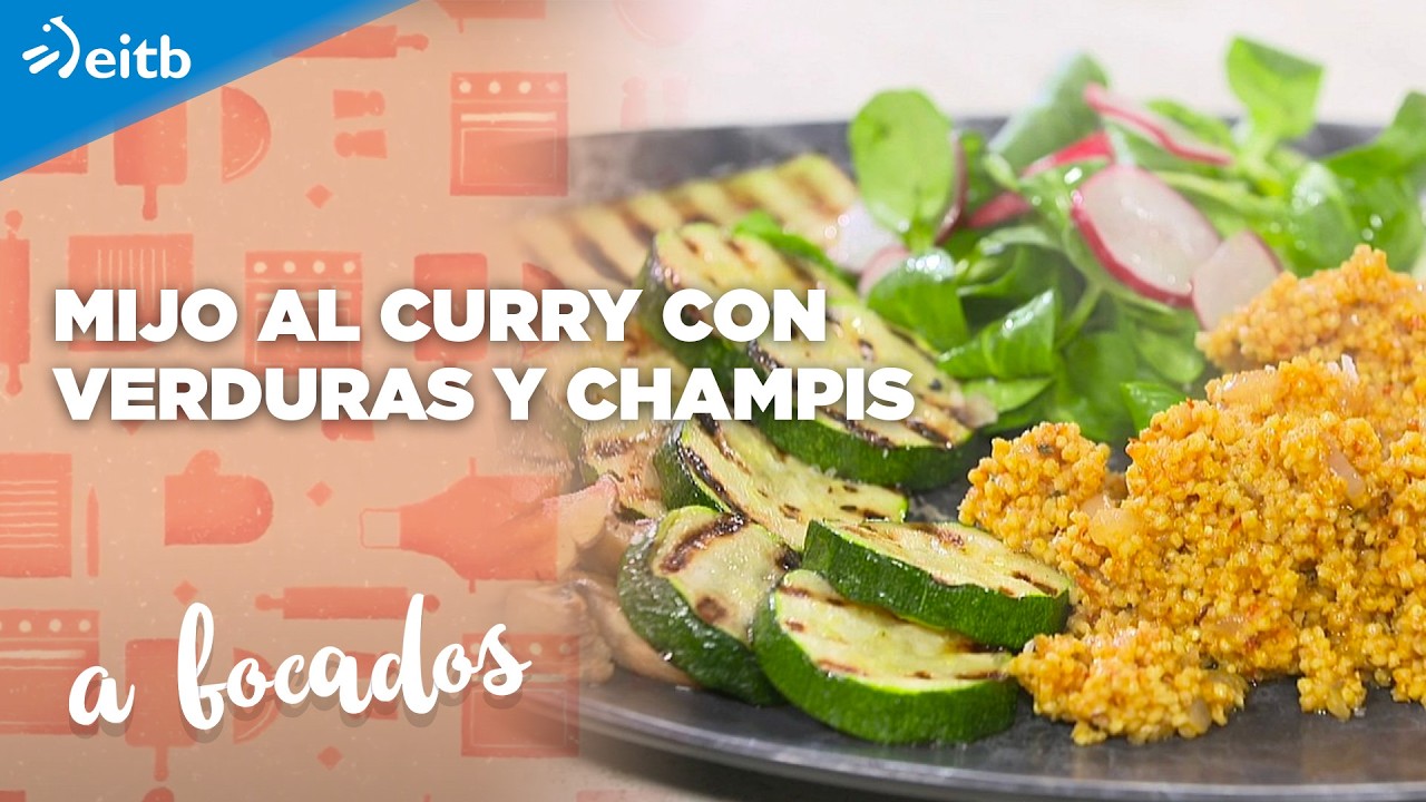 A BOCADOS: Mijo al curry con verduras y champis