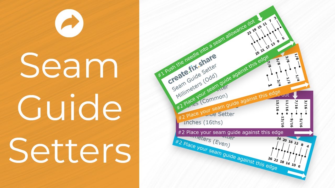 Using Seam Guide Setters for precise seam allowances