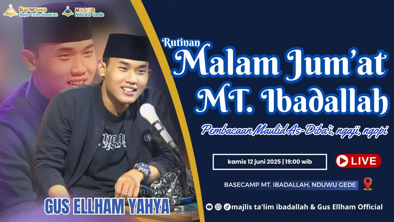 RUTINAN MT.IBADALLAH MALAM JUM'AT NDUWU GEDE, KALIBOTO, TAROKAN, KEDIRI, KAMIS 12 JUNI 2025