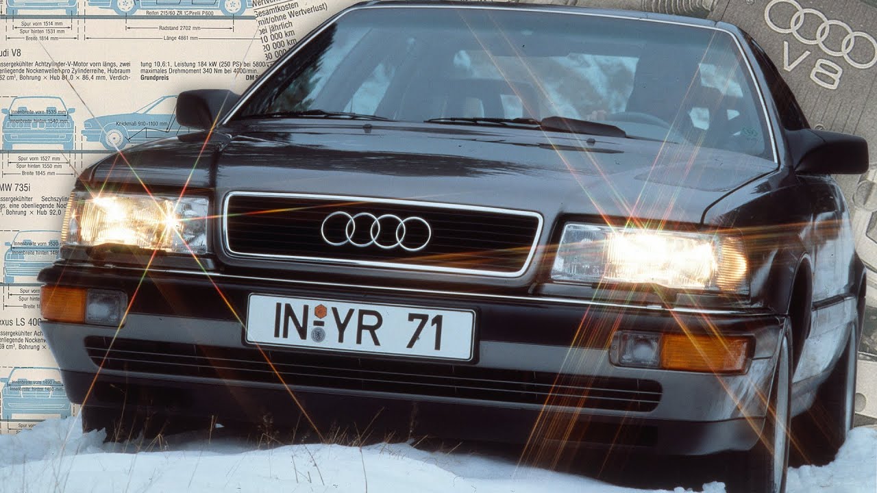 AUDI V8 • ЧТО это БЫЛО? • ИСТОРИЯ автомобиля 1980-х и 1990-х