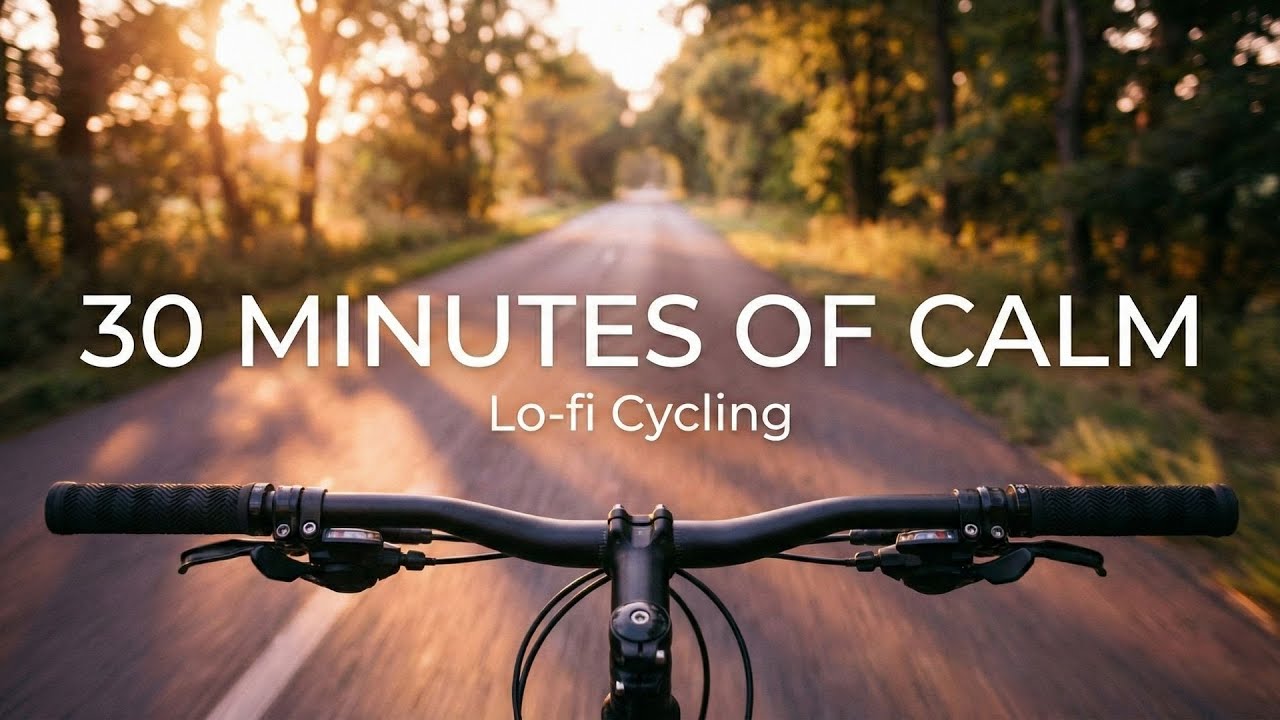 30 Minutes of Tranquility: Cycling with Low Background Music for Relaxation