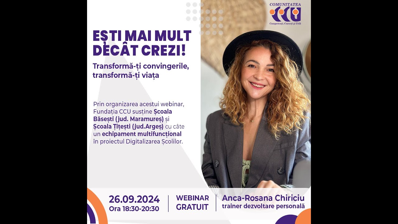 Ești mai mult decât crezi! Transformă-ți convingerile, transformă-ți viata!