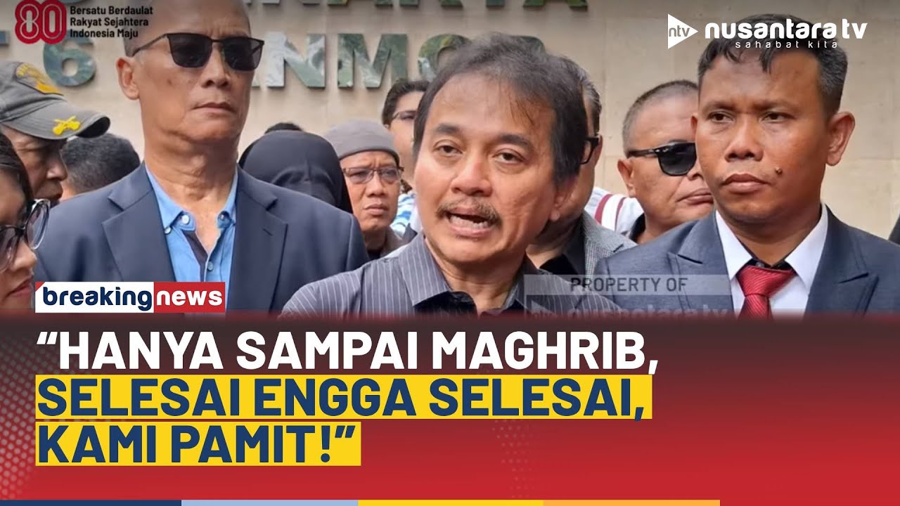 [FULL] Roy Suryo Ngamuk! Ogah Diperiksa Lama di Polda: Selesai Ga Selesai Kami Pamit | NTV