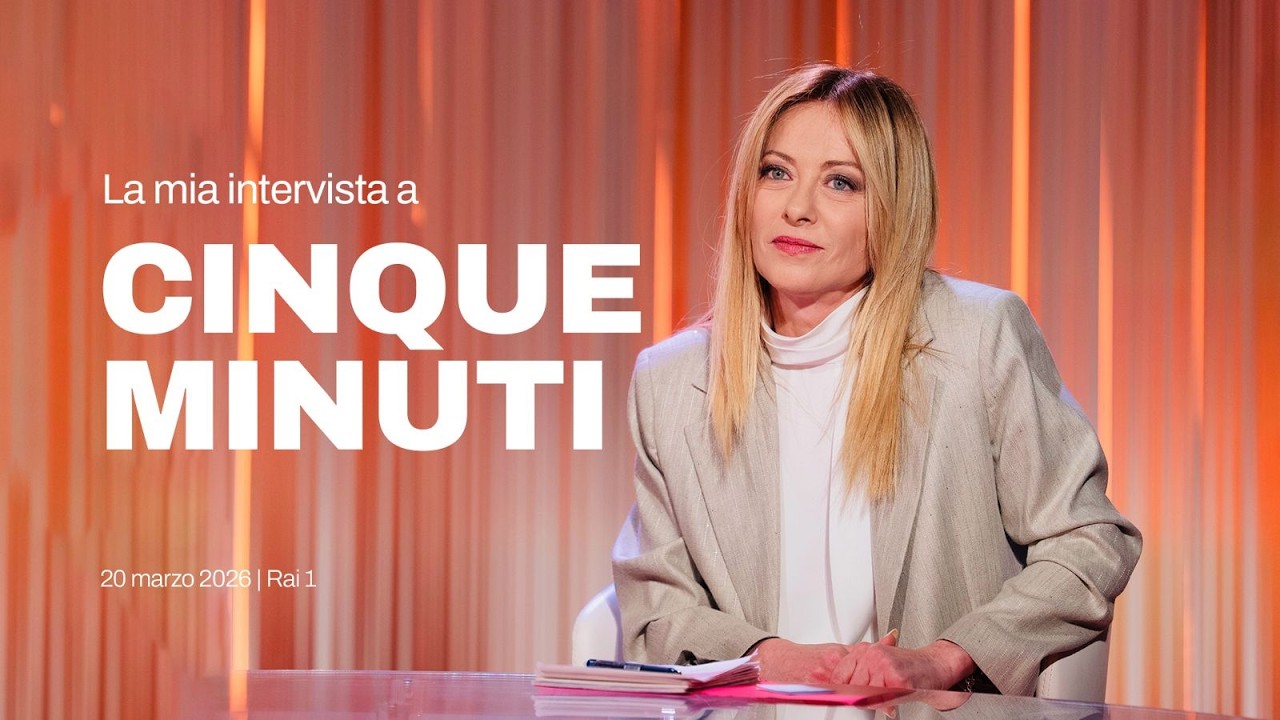 La mia intervista a Cinque Minuti | 20 marzo 2026