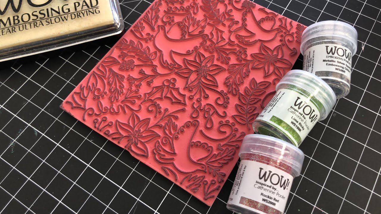 Multi-glitter embossing!